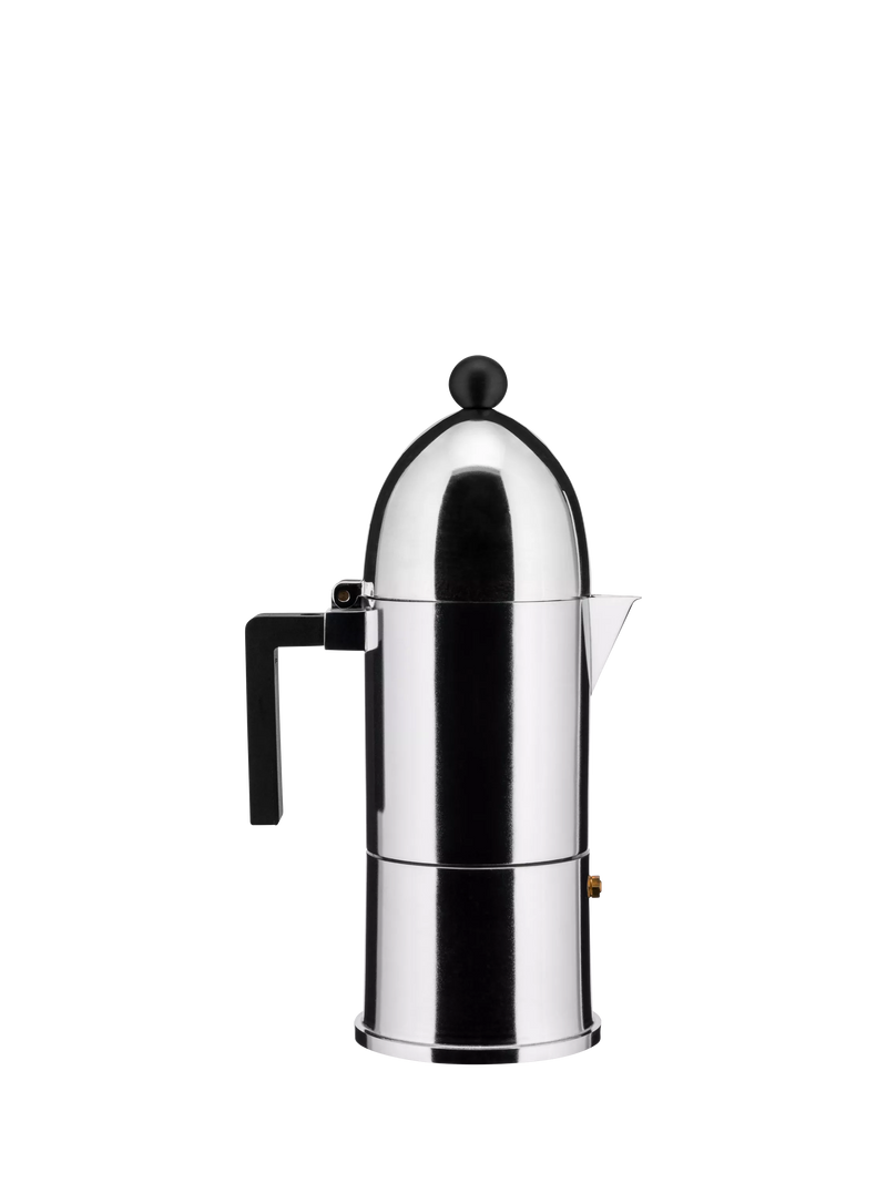 Alessi La Cupola espresso coffee maker 6 cup silver (British brand)