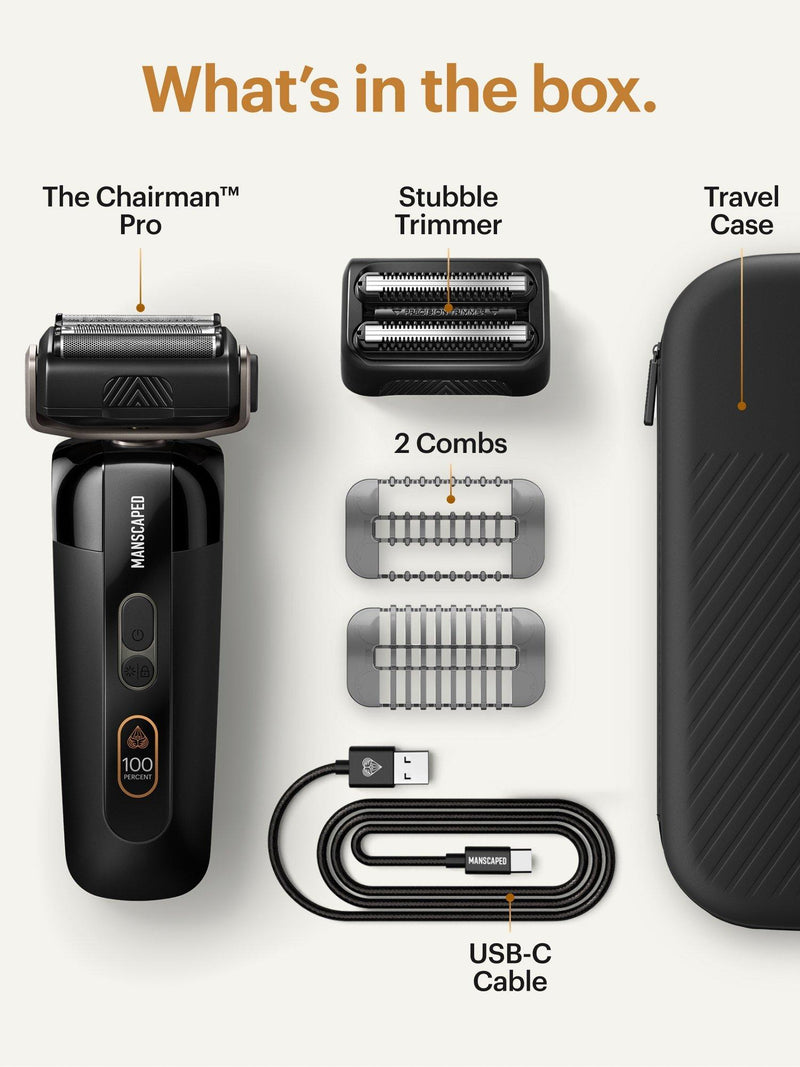 MANSCAPED The Chairman Pro electric foil shaver black (British brand)