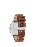 Tommy Hilfiger chronograph watch brown leather strap 40mm - British product