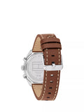 Tommy Hilfiger chronograph watch brown leather strap 40mm - British product