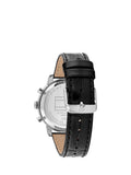 Tommy Hilfiger men's stainless steel case leather strap watch 42mm, imported from the UK