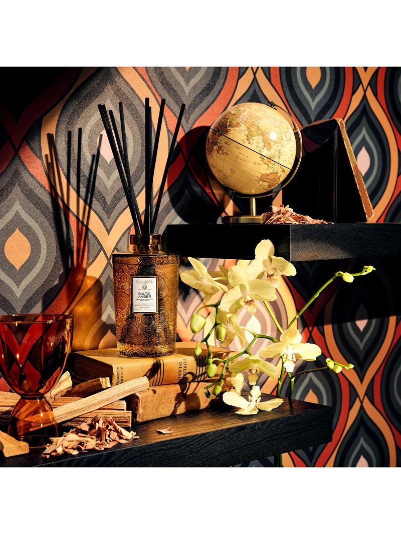 Voluspa Baltic Amber reed diffuser 500ml, imported from the UK