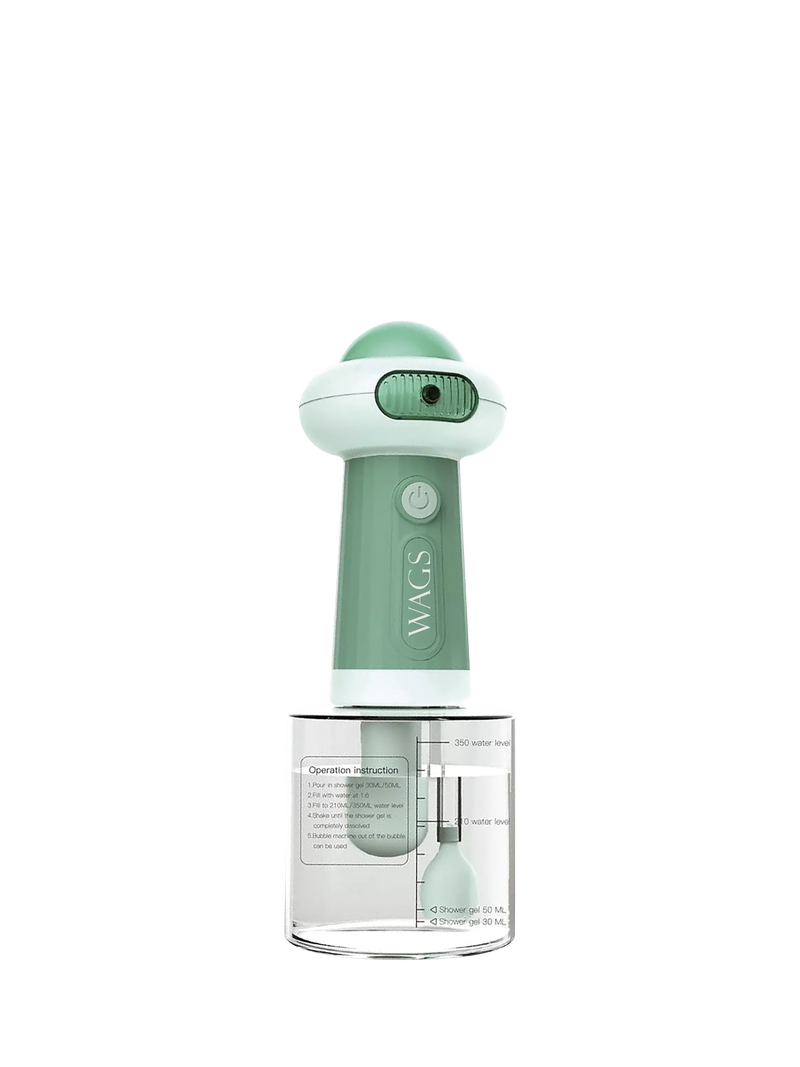 WAGS dog bubble bather green, UK version