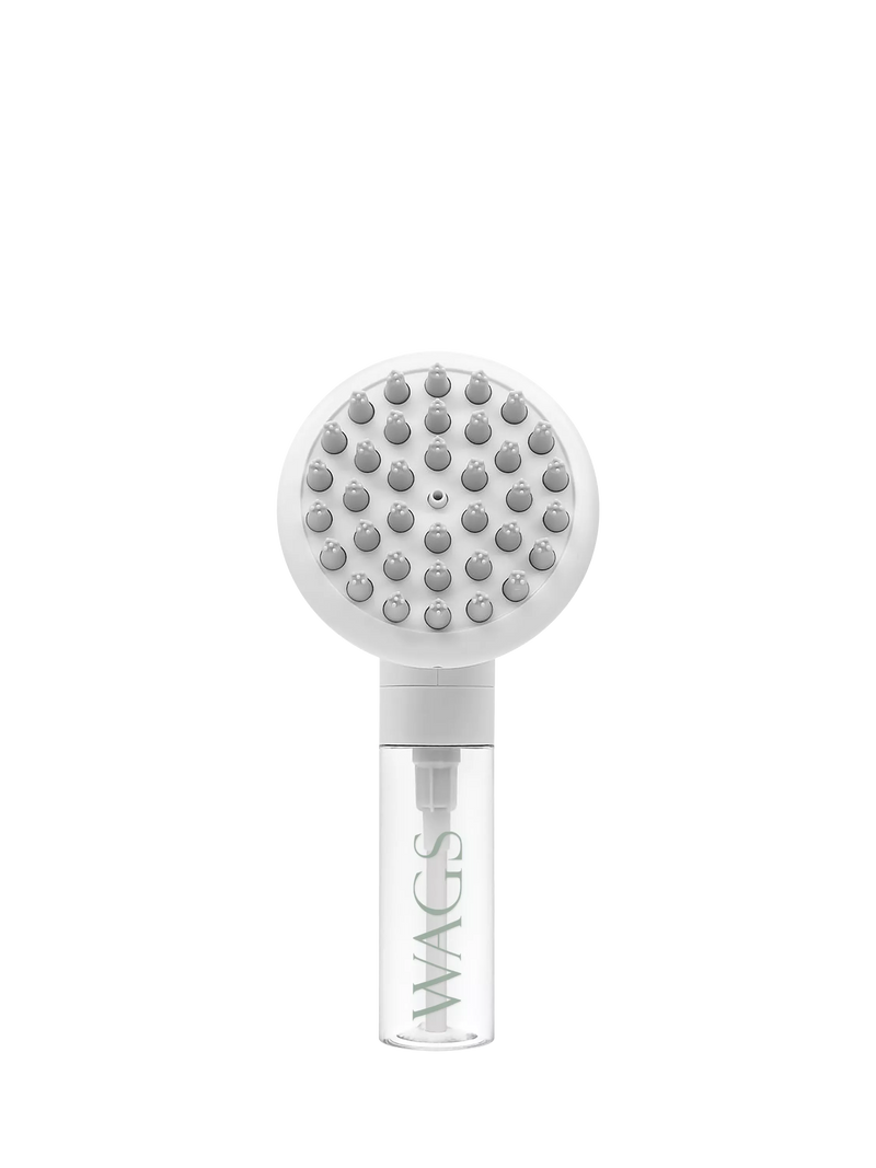 WAGS dog massage brush white (British brand)