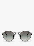 Armani Exchange AR6177 round sunglasses black frame grey gradient lens - British product