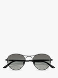 Armani Exchange AR6177 round sunglasses black frame grey gradient lens - British product
