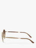 Armani Exchange round sunglasses gold brown gradient 50mm, imported from the UK