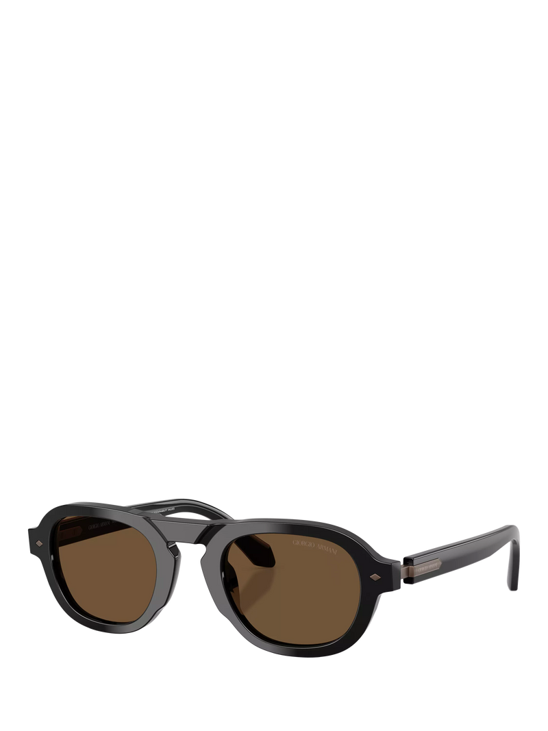 Armani Exchange oval sunglasses black frame AR8244, UK version