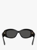 Dolce & Gabbana oval sunglasses 55mm black grey, imported from the UK