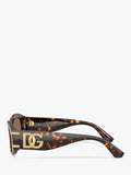 Dolce & Gabbana oval sunglasses Havana/Brown polyamide lenses, UK version