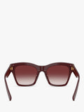 Dolce & Gabbana square sunglasses bordeaux/red gradient 53mm, imported from the UK