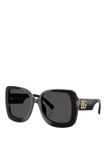 Dolce Gabbana square sunglasses black grey - British product
