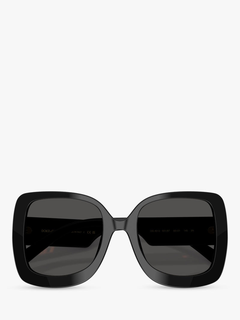 Dolce Gabbana square sunglasses black grey - British product