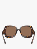 Dolce & Gabbana women's square sunglasses Havana/Brown 55mm (British brand)