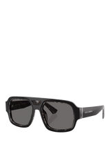 John Lewis Dolce & Gabbana DG4516 Men's Square Sunglasses Black/Grey- Buy online at McGrocer