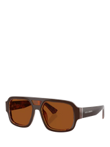 John Lewis Dolce & Gabbana DG4516 Men's Square Sunglasses Dark Brown/Brown- Buy online at McGrocer
