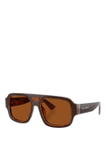 Dolce & Gabbana men's square sunglasses dark brown, imported from the UK