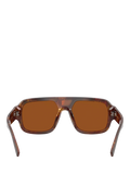 Dolce & Gabbana men's square sunglasses dark brown, imported from the UK