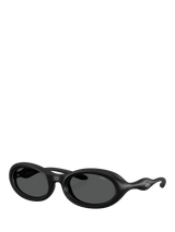 John Lewis Diesel DL3011 Unisex Oval Sunglasses, Matte Black/Grey- Buy online at McGrocer
