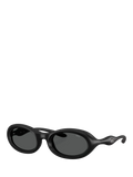 Diesel oval sunglasses matte black grey lenses (British brand)