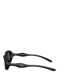 Diesel oval sunglasses matte black grey lenses (British brand)