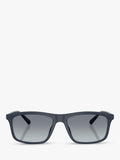 Emporio Armani rectangular sunglasses matte blue gradient - British product
