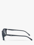 Emporio Armani rectangular sunglasses matte blue gradient - British product