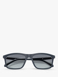 Emporio Armani rectangular sunglasses matte blue gradient - British product