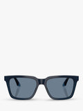 Emporio Armani polarised square sunglasses blue acetate - British product