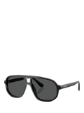 Emporio Armani aviator sunglasses black frame 57mm, UK version