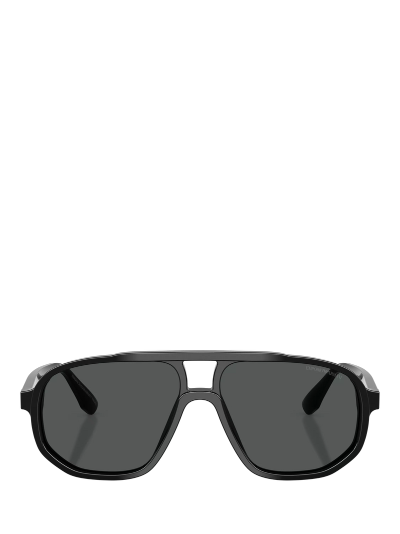 Emporio Armani aviator sunglasses black frame 57mm, UK version