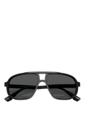 Emporio Armani aviator sunglasses black frame 57mm, UK version