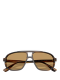 Emporio Armani aviator sunglasses striped dark green brown - British product