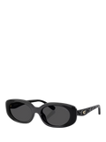 Coach oval sunglasses black frame grey lenses - imported from the UK