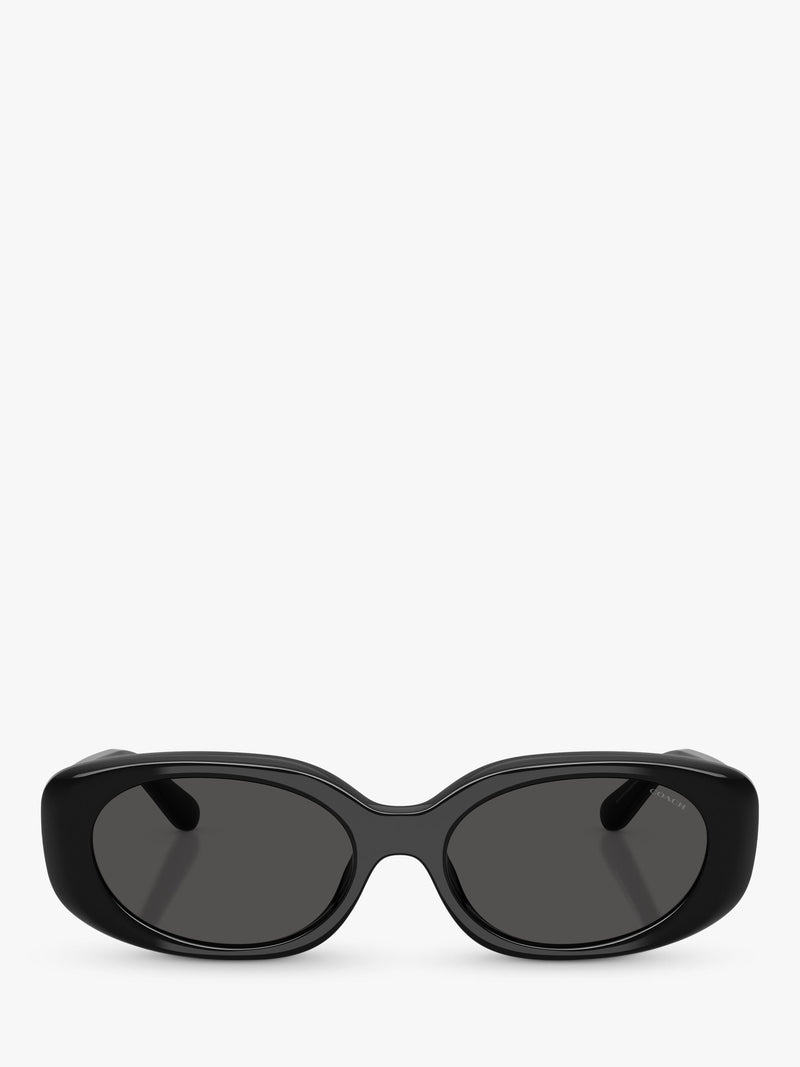 Coach oval sunglasses black frame grey lenses - imported from the UK