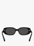 Coach oval sunglasses black frame grey lenses - imported from the UK