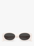 Coach women's oval sunglasses white frame grey lens 54mm, UK version