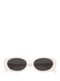 Coach women's oval sunglasses white frame grey lens 54mm, UK version