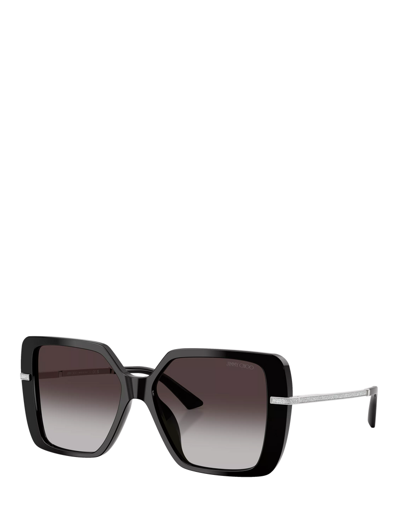Jimmy Choo square sunglasses black grey gradient - British product