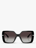 Jimmy Choo square sunglasses black grey gradient - British product