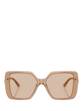 Jimmy Choo women's square sunglasses brown acetate 55mm (British brand)