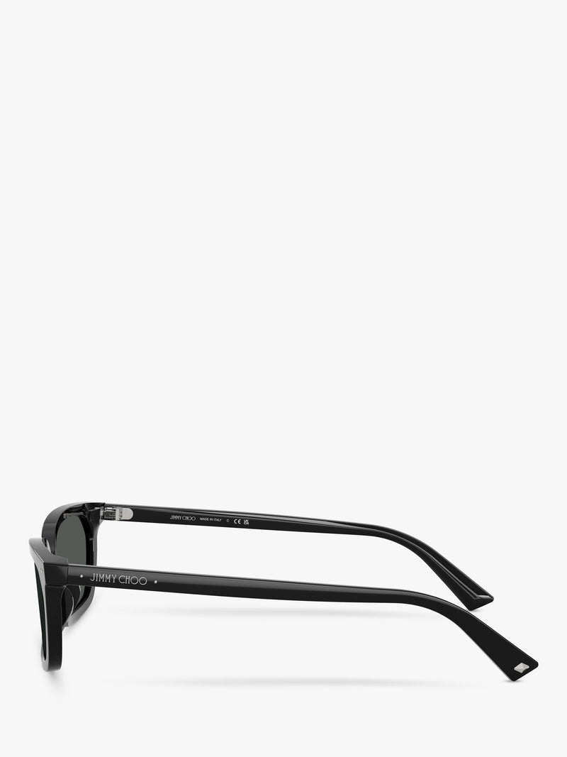 Jimmy Choo women's rectangular sunglasses black - British product