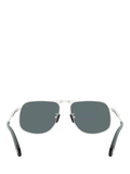 Moncler aviator sunglasses matte silver 58mm, UK version