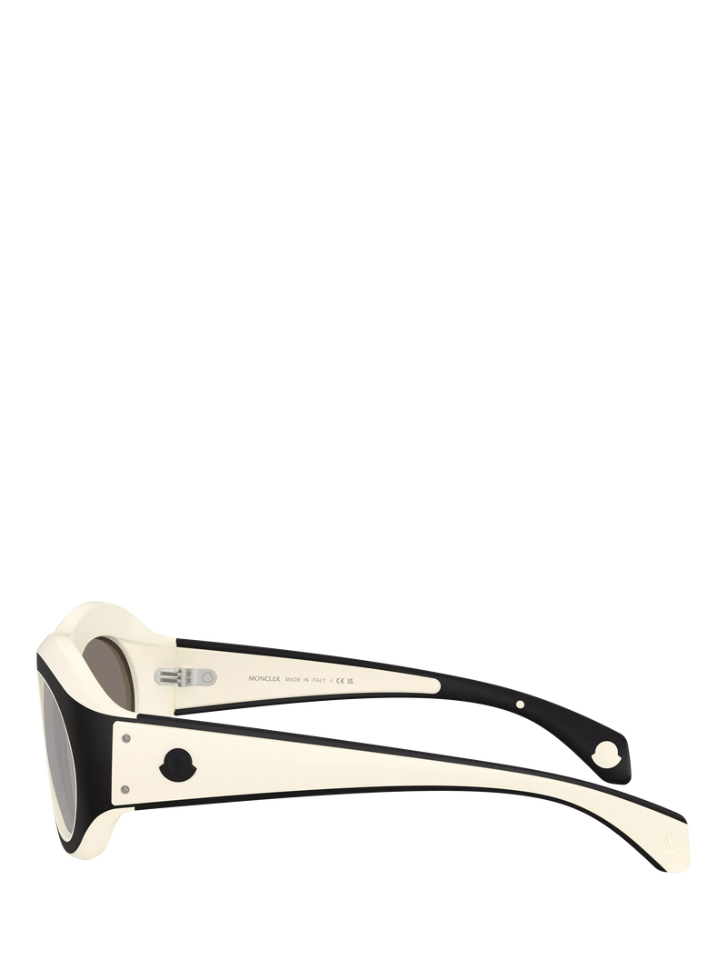 Moncler oval sunglasses butter 54mm - British product