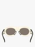 Moncler oval sunglasses butter 54mm - British product