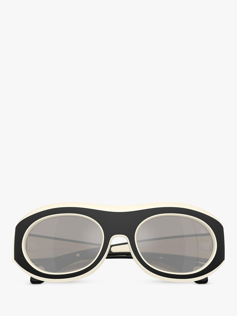Moncler oval sunglasses butter 54mm - British product