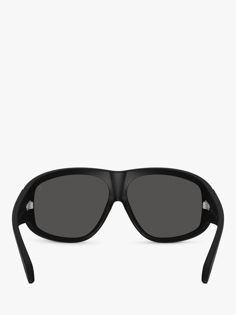 Moncler oval sunglasses matte black, UK version