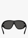 Moncler oval sunglasses matte black, UK version