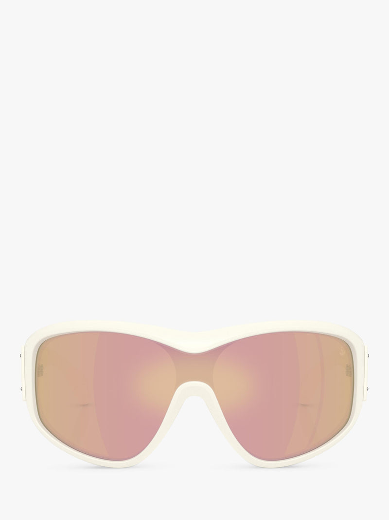 Moncler wrap sunglasses vanilla white frame, imported from the UK