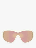 Moncler wrap sunglasses vanilla white frame, imported from the UK